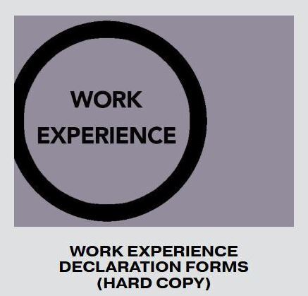 Work exp decl forms hard copy